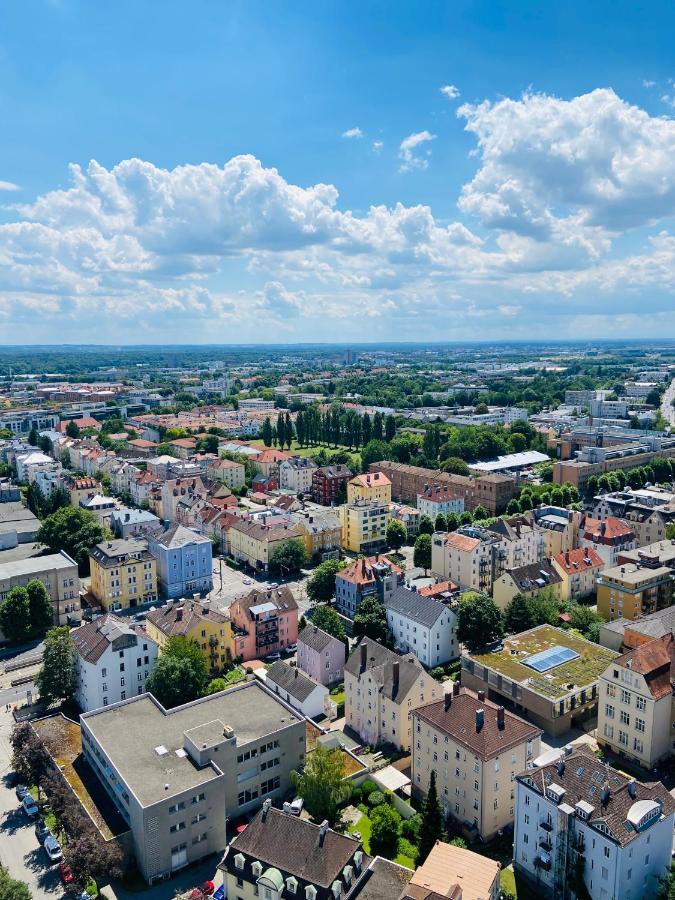 Hotelturm Augsburg Appartment 29 Stock מראה חיצוני תמונה